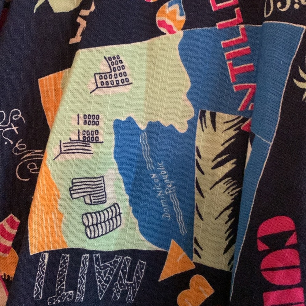 ModCloth Navy Vacation Island Midi Skirt Size XXS - Picture 3 of 14
